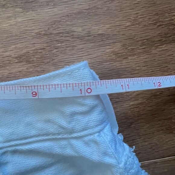 Rag & Bone Kayla Miniskirt Size 24 White Tweed Denim - Picture 7 of 8